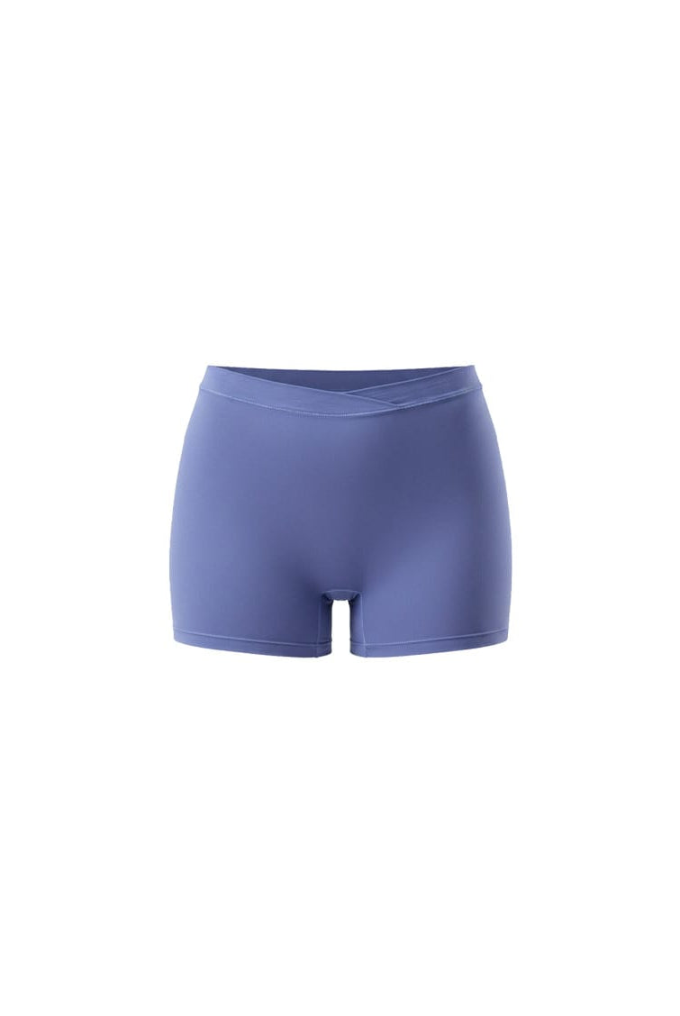 Ghost mannequin of blue modal boyleg short