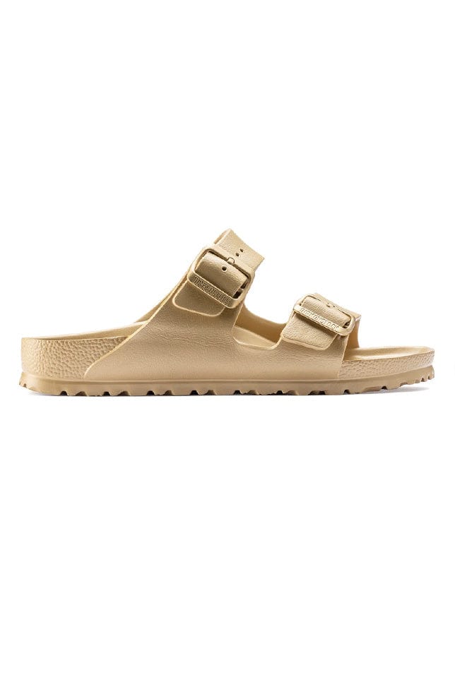 slip on gold sandal