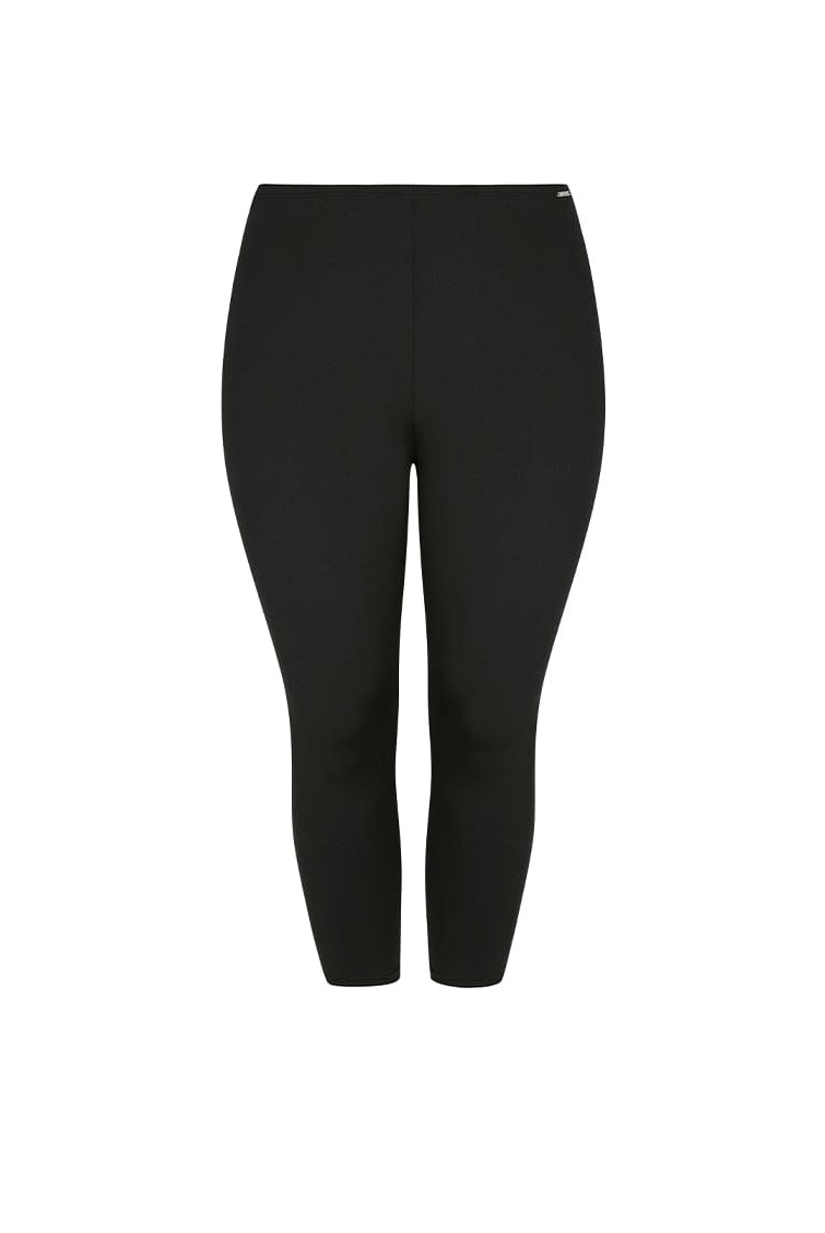 black chlorine resistant women's swim pants