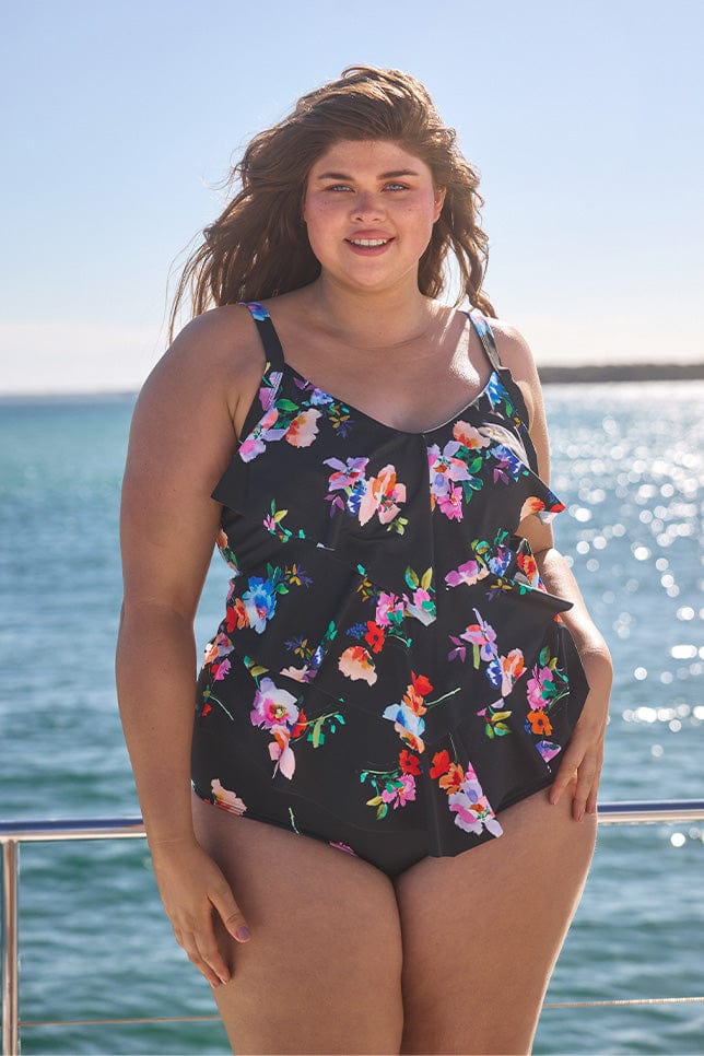 Malibu 3 Tier Tankini Top