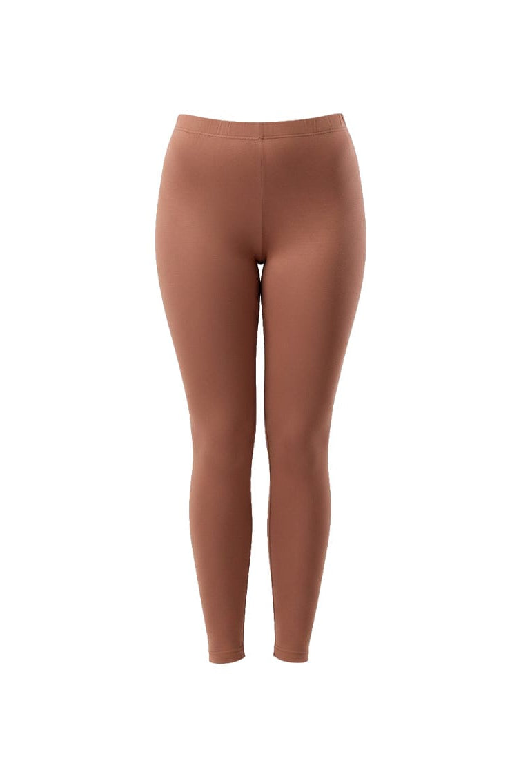 long thermal tights in brown