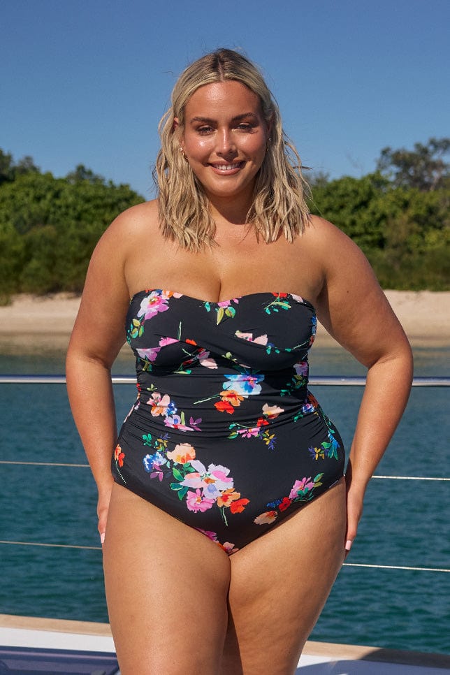 Malibu Twist Front Bandeau One Piece