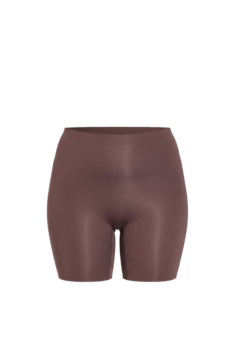 Brown shorts on a white background