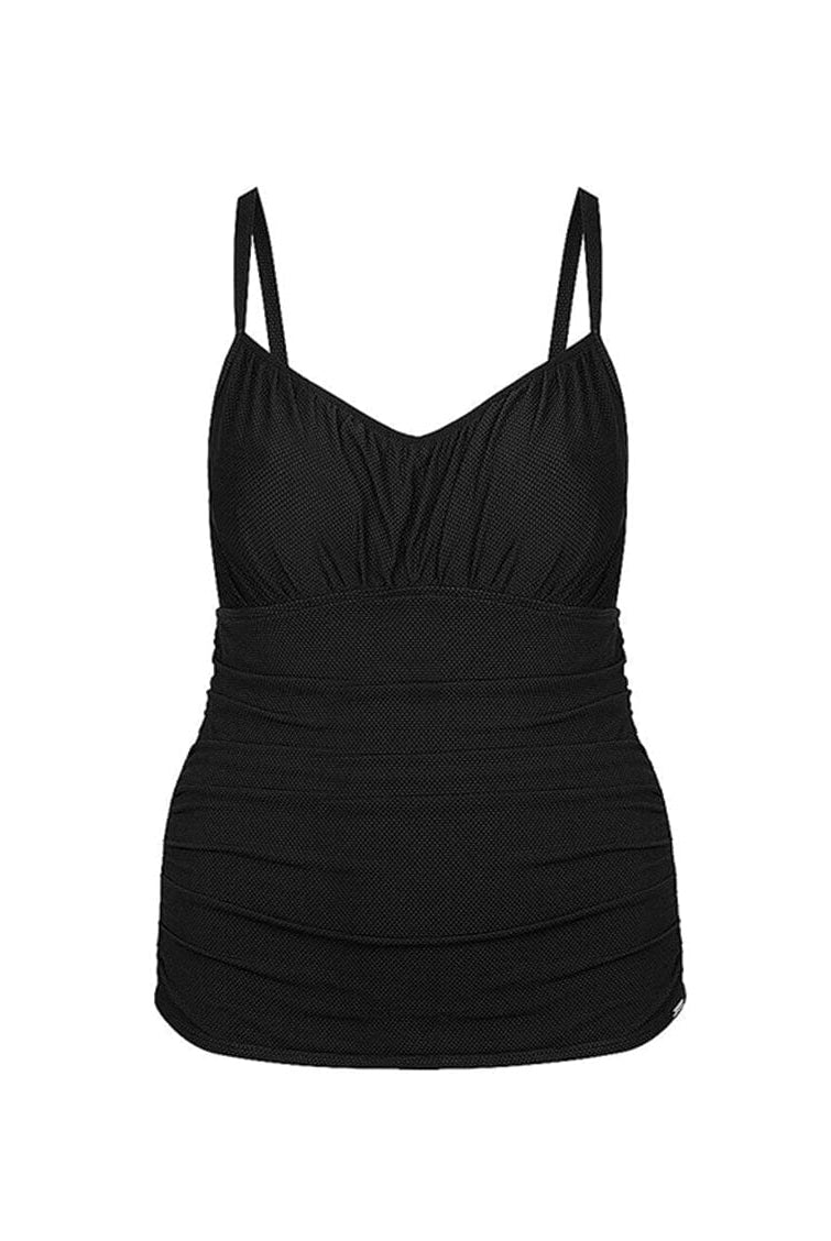 Ghost mannequin of underwire tankini top with texture
