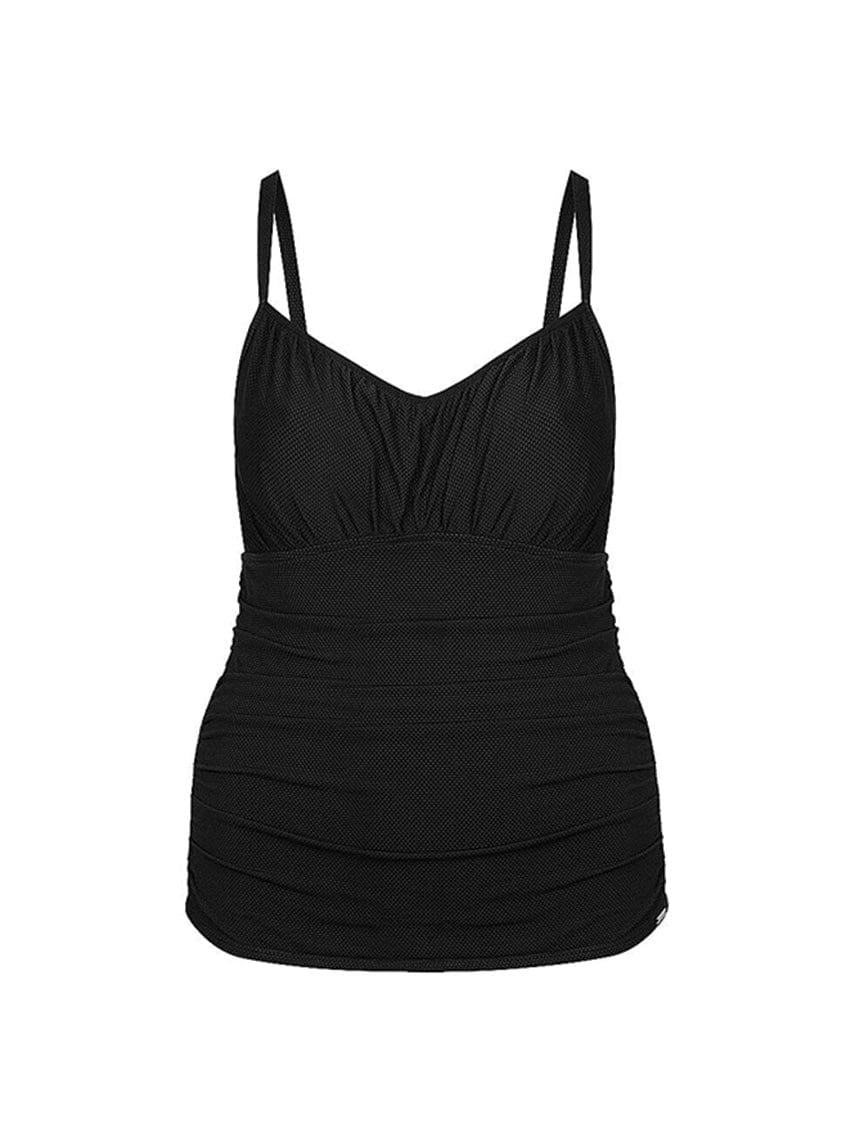 Ghost mannequin of underwire tankini top with texture
