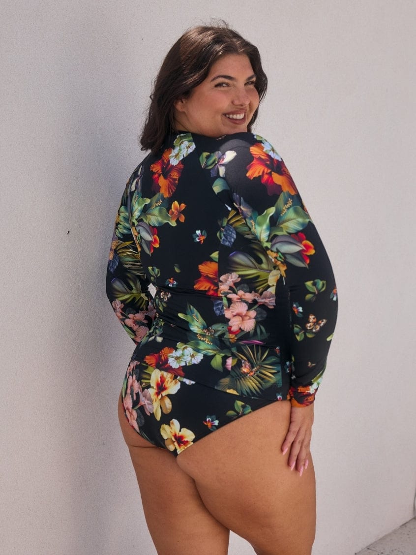 Jantzen Hibiscus Long Sleeve Rash Vest