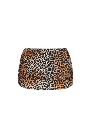 Leopard Sustainable Retro Skirted Bikini Bottoms