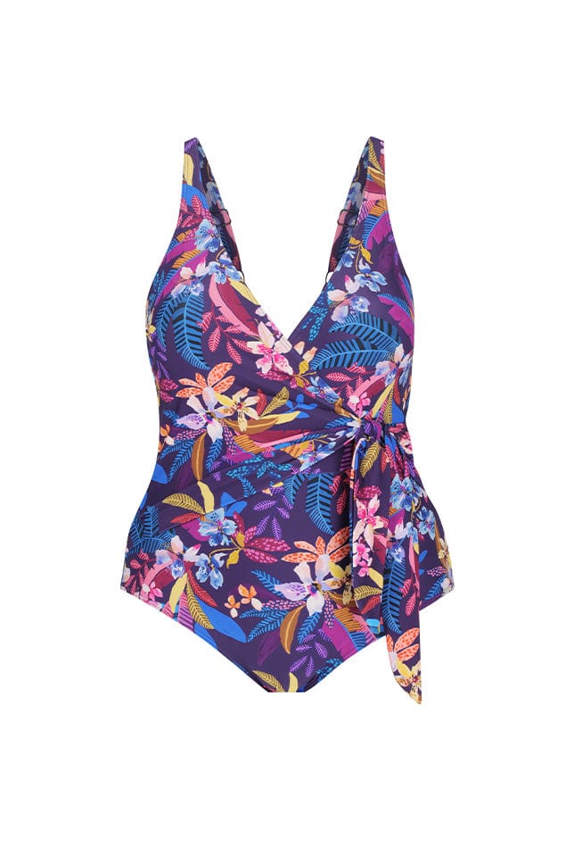 Ghost mannequin of v neck one piece for curve women