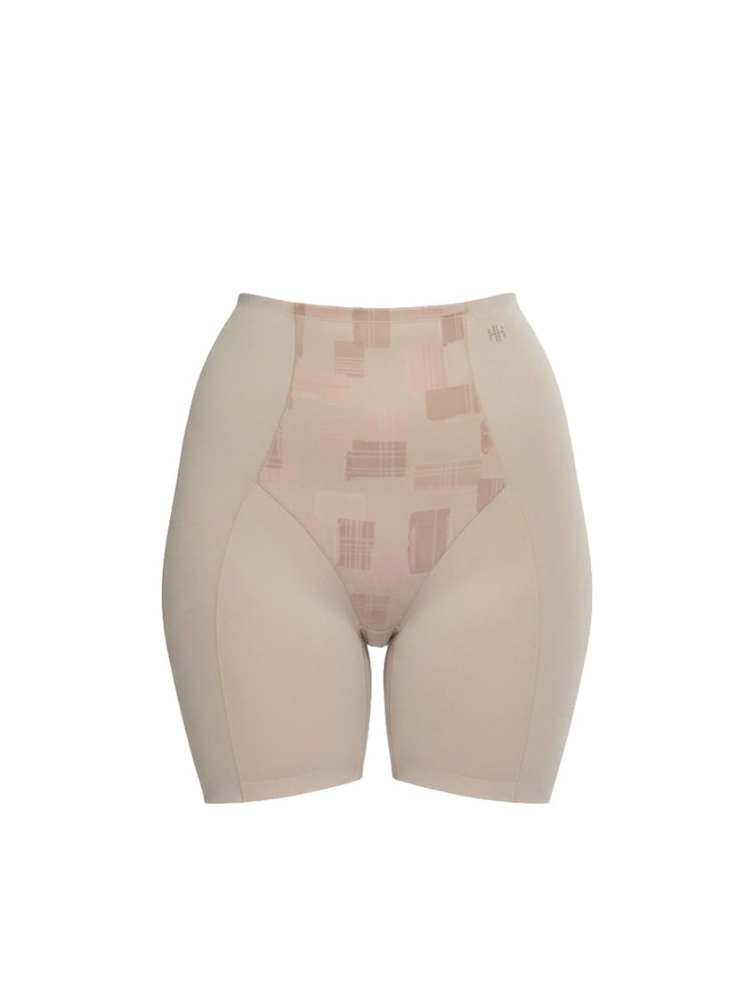 Beige shapewear on a white background
