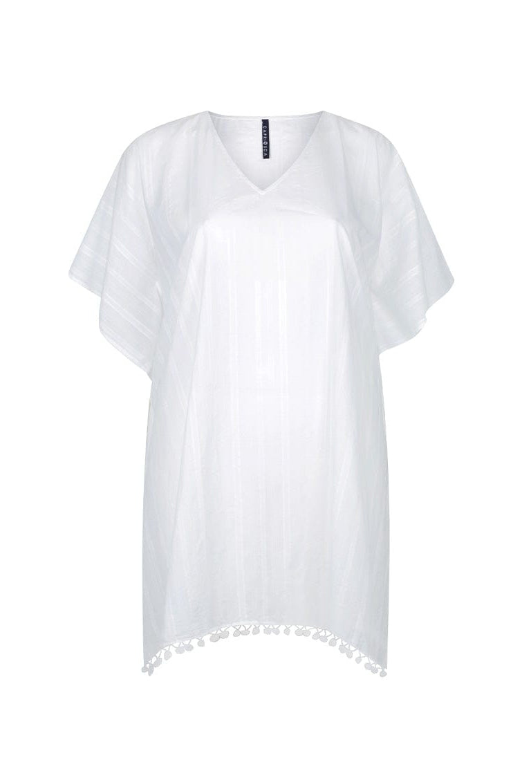 white cotton kaftan