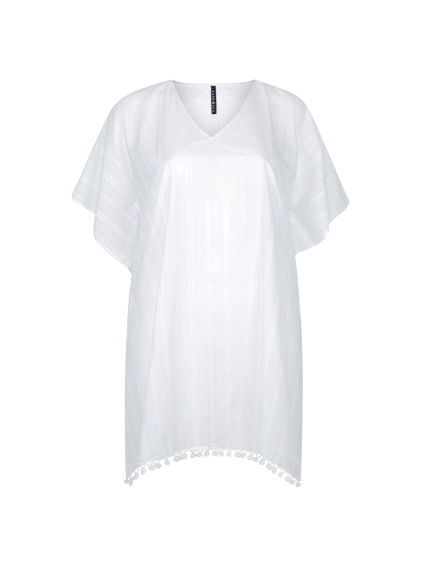 white cotton kaftan