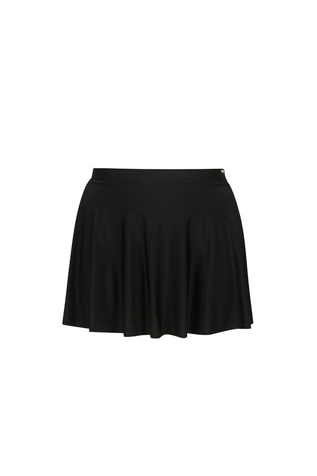 Ghost mannequin black skater skirt