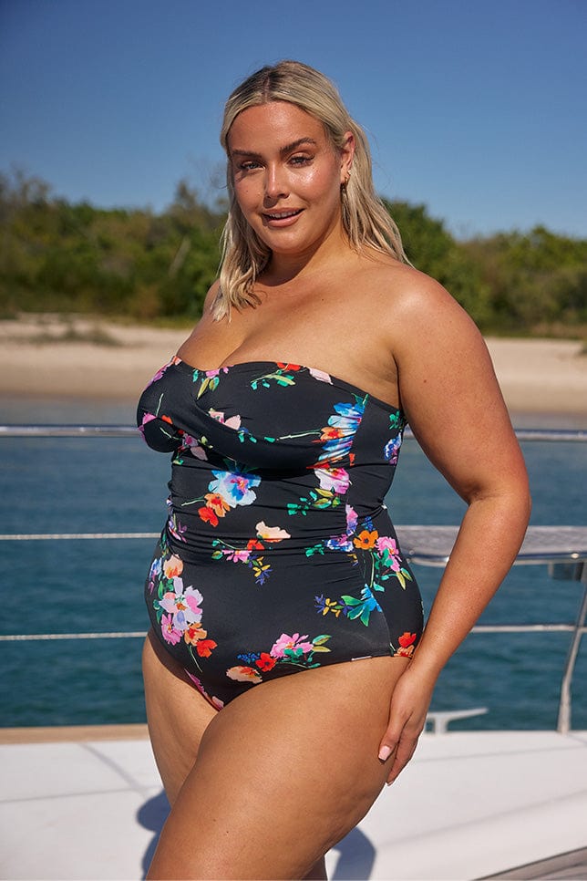 Malibu Twist Front Bandeau One Piece