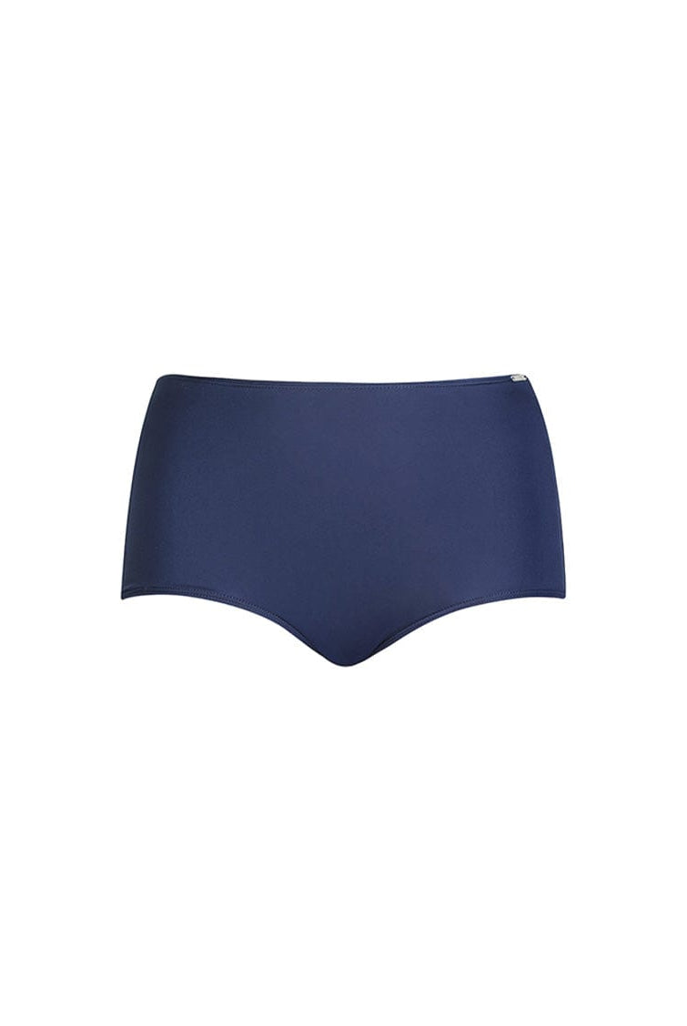 ghost mannequin navy high waisted bikini bottoms