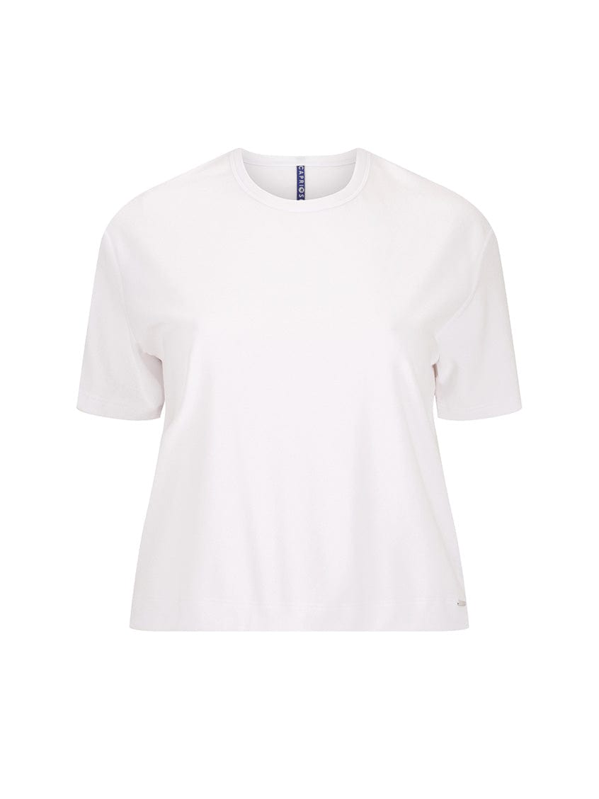 White t-shirt on a white background