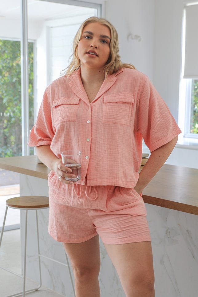 plus size cotton lounge set