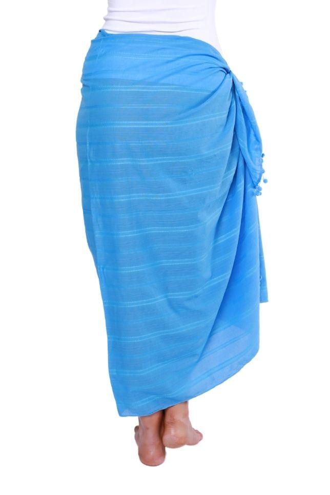 Provence Blue Cotton Sarong