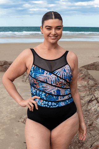 Poolproof Wild Tropic High Neck One Piece
