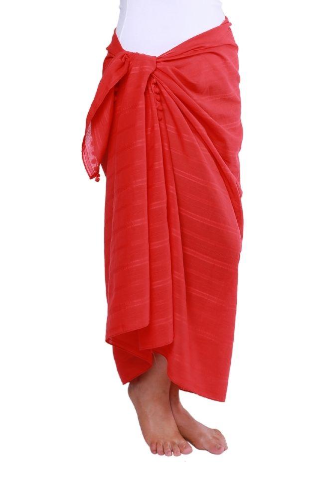 red sarong wrap plus size