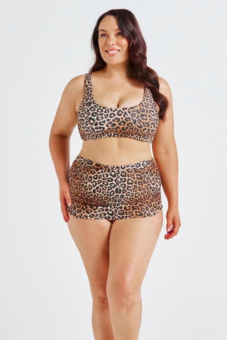 Leopard Sustainable Two Way Bikini Top