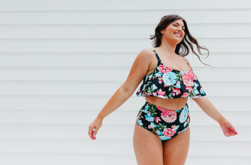 Full Bloom Frill Bikini Top and High Waist Pant