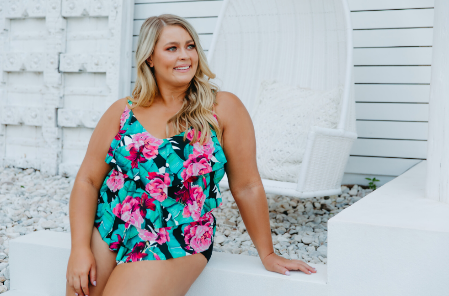Costa Rica Plus Size 3 Tier Tankini Top