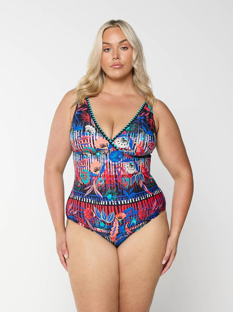 Barbados V Neck One Piece