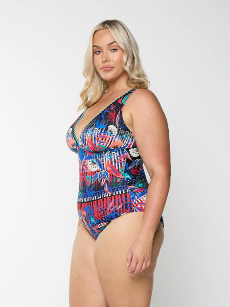 Barbados V Neck One Piece