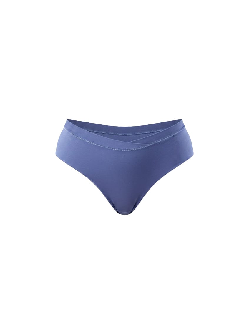 High waisted blue brief underwear