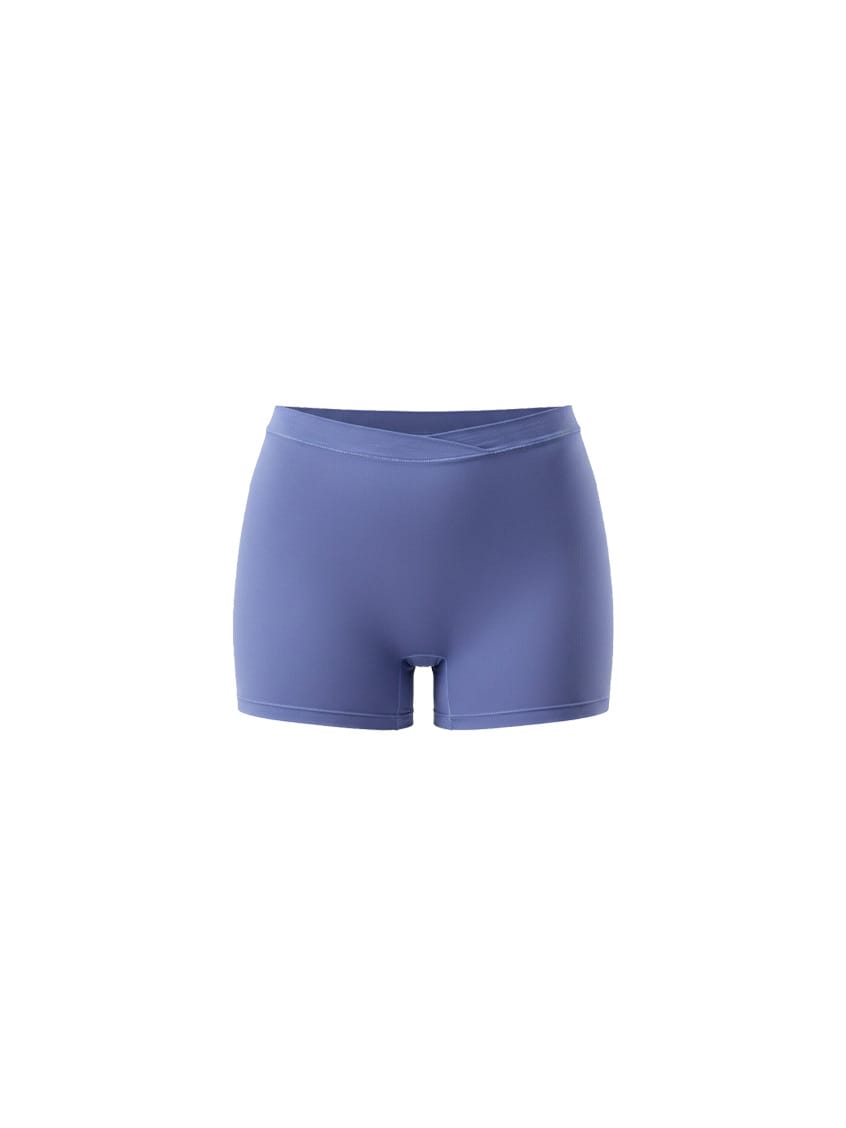Ghost mannequin of blue modal boyleg short