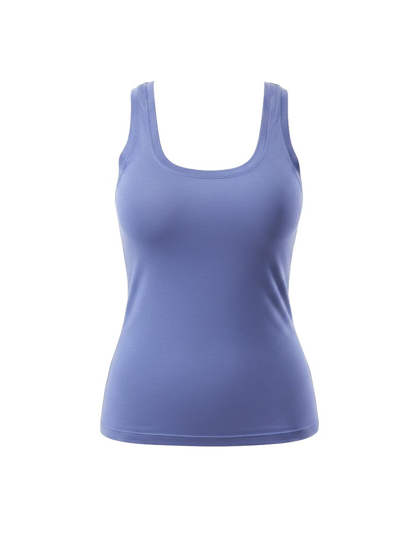 Purple tank top on a white background