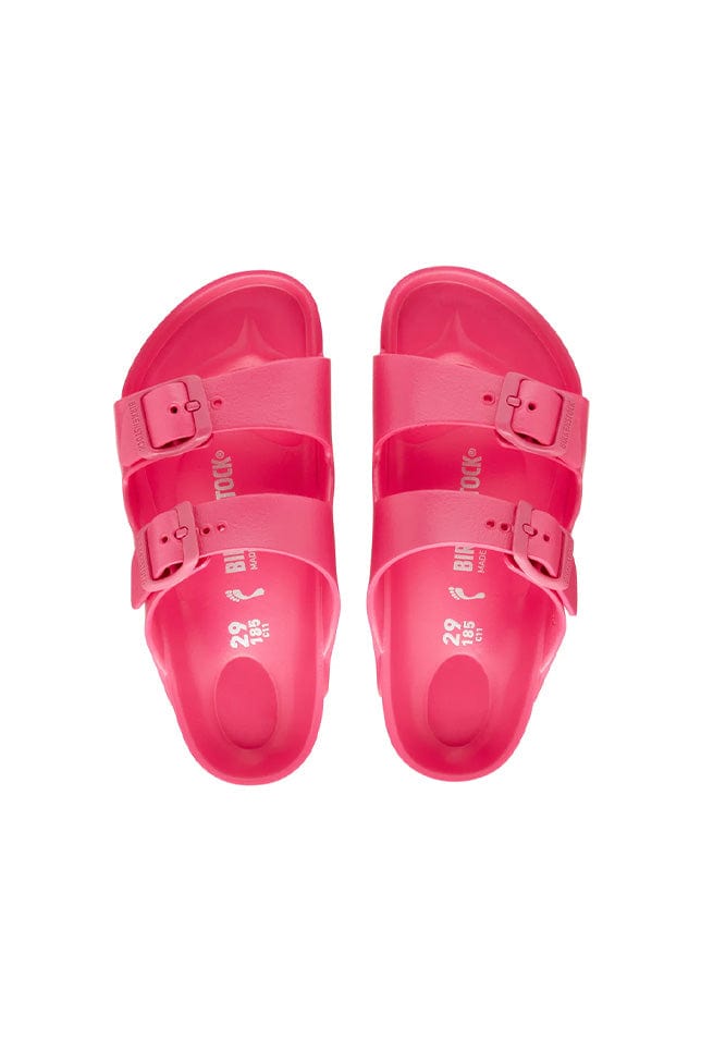 Ghost mannequin bright pink slide on kids sandals
