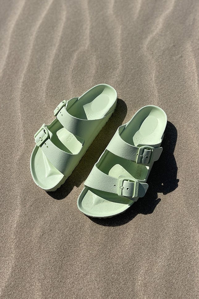 Faded lime birkenstock eva sandals for plus size women