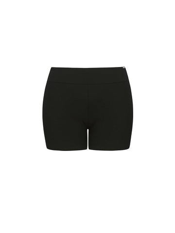 Black Boyleg Tight Swim Shorts