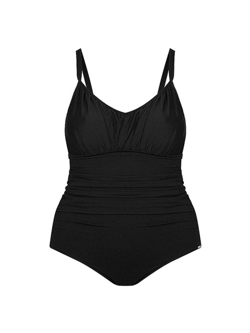 black honey comb underwire one piece