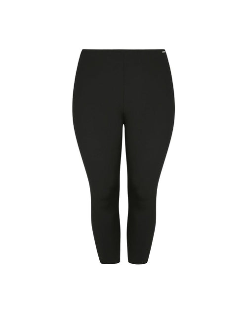 black chlorine resistant women's swim pants