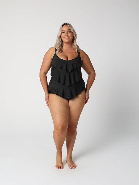 Black 3 Tier One Piece