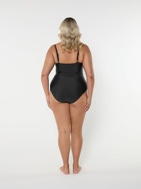 Black Criss Cross One Piece
