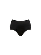 Black underwear on a white background