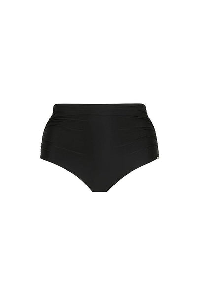 Ghost mannequin black high waisted swim pant