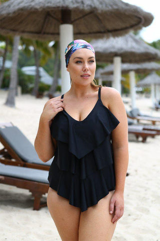 Black 3 Tier One Piece