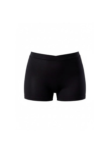 Black Tencel Modal Boyleg Short