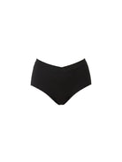 Black tencel brief underwear with criss cross detail