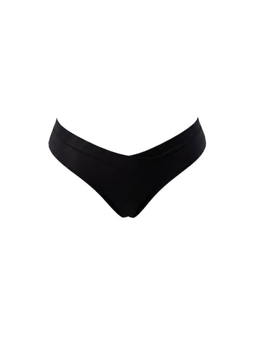 Black Tencel Modal High Waisted Cheeky Underpant