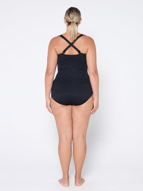Acapulco Black Retro Skirted One Piece
