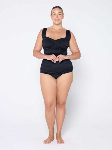 Acapulco Black Retro Skirted One Piece