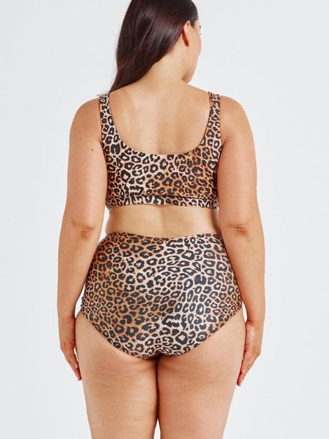 Leopard Sustainable Two Way Bikini Top