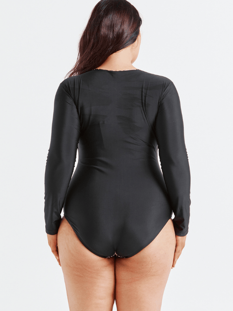 Leopard Sustainable Long Sleeve One Piece