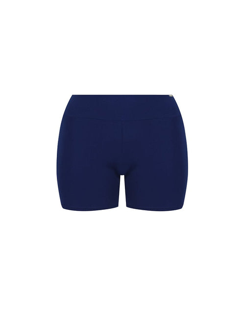Ghost mannequin navy boyleg swim pant