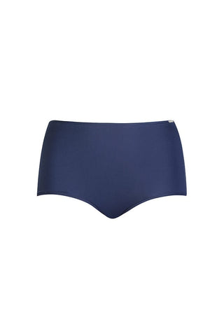 Chlorine Resistant Navy High Waist Bikini Bottoms